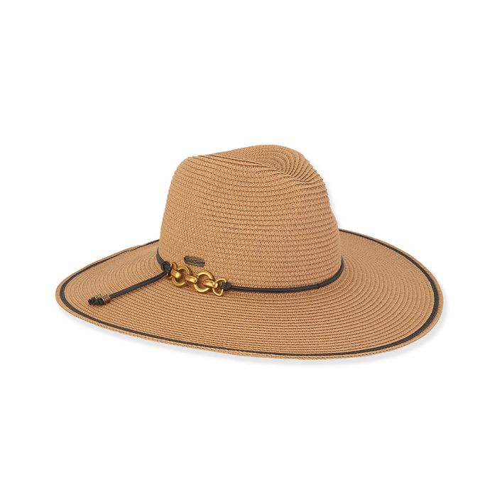 Sun N Sand Paperbraid Rosalie Ladies Safari With Wax Cord & Metal Ring Trim