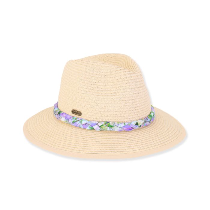 Sun N Sand Ladies Adriella Safari Hat With Braided Trim