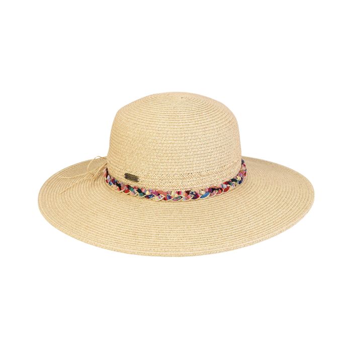 Two's Company Ladies Floppy Paperbraid Ecru Hat With 4" Brim