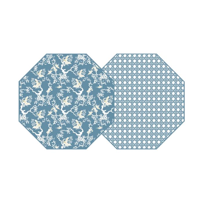 Holly Stuart Octagonal Two Sided Chinois & Cane