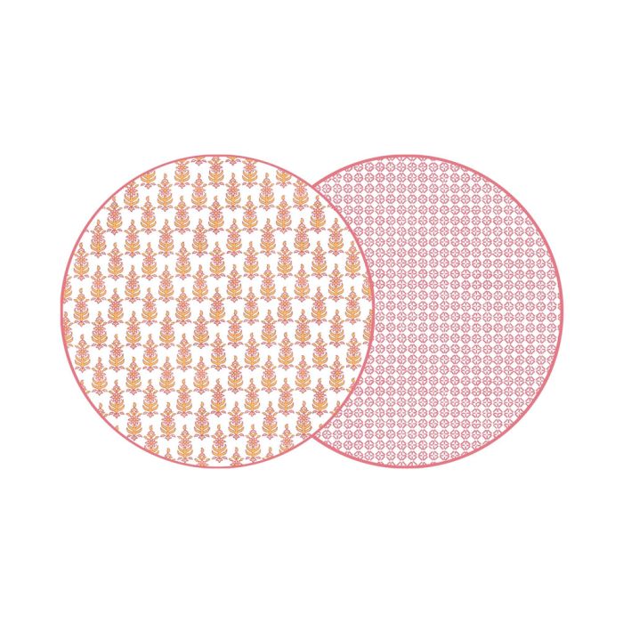Holly Stuart Round Two Sided RAJ & JAIPUR Placemats