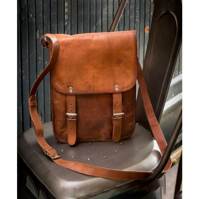 Park Hill Leather Messenger Bag