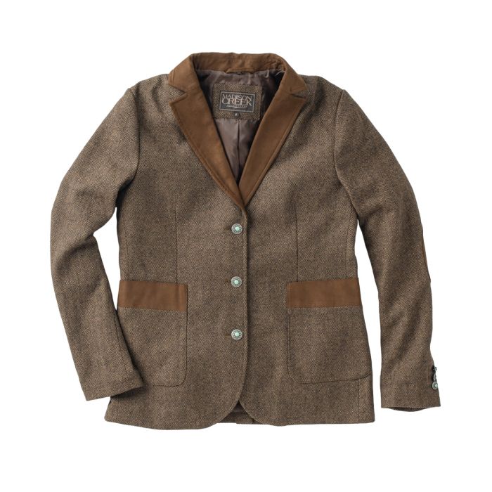 Madison Creek Ladies Katmai Herringbone Wool Blazer