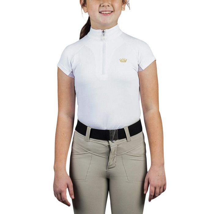 Kastel Denmark 1/4 Zip Kids Cap Sleeve Sun Shirt