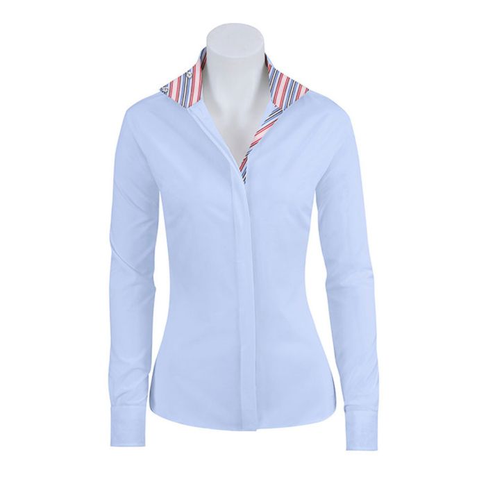 RJ Classics Ladies Prix Riding Shirt with Assorted Striped Collar