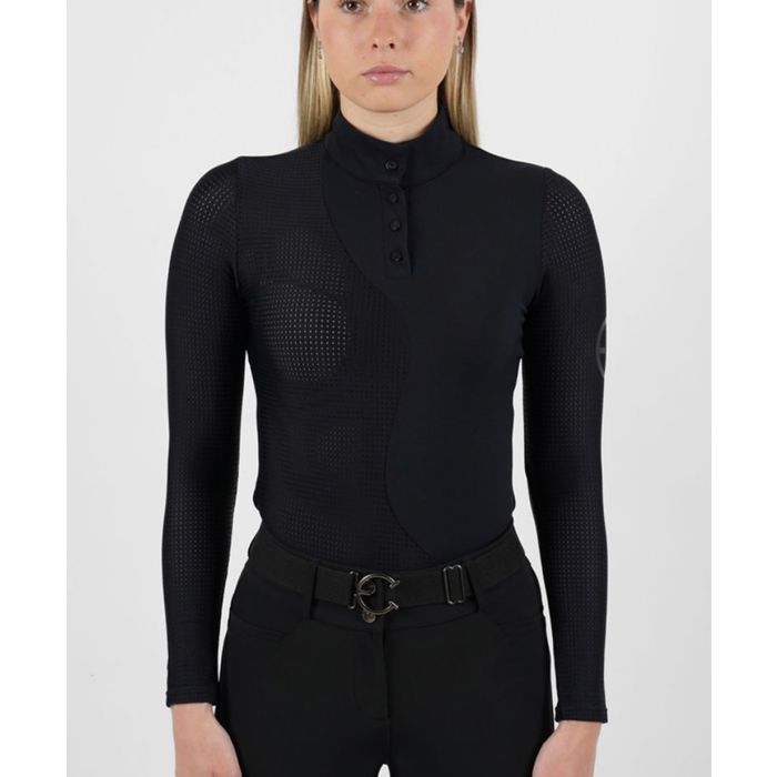 Equestrian Club Lenna Blaq Ladies Long Sleeve Training Shirt