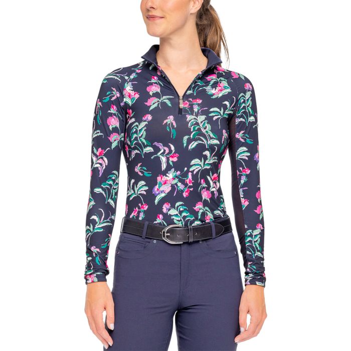 Kastel Denmark Ladies Long Sleeve 1/4 Zip Sun Shirt