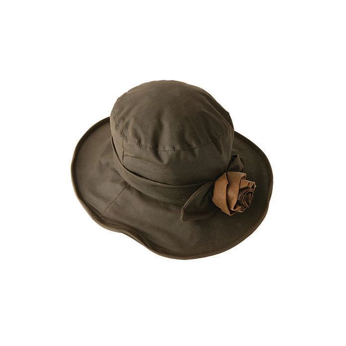Barbour Ladies Wax Hat With Rose