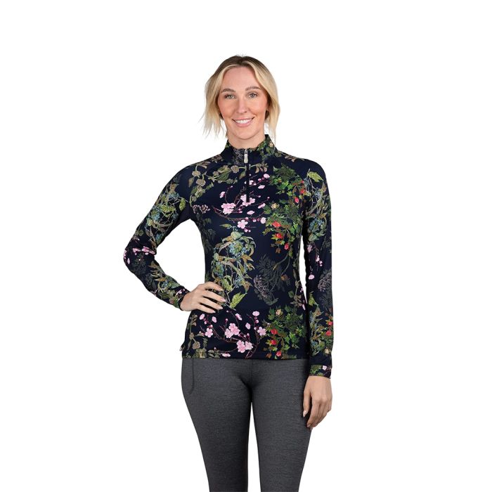 Kastel Denmark Ladies Botanical Long Sleeve 1/4 Zip Sunshirt