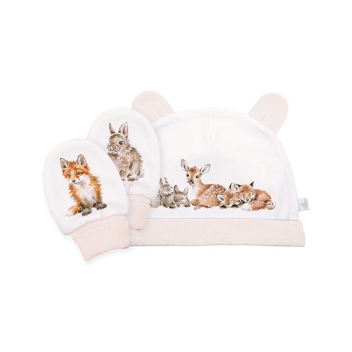 Wrendale Designs Hat & Mitterns Newborn Set
