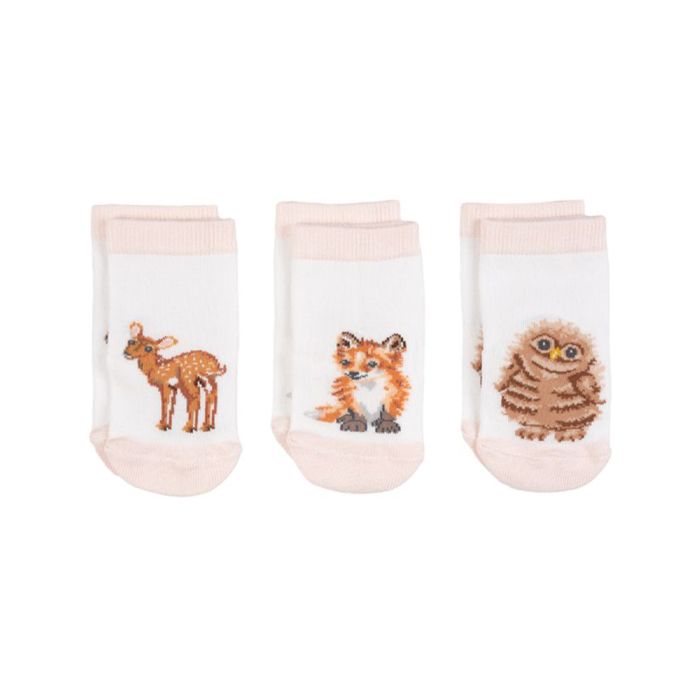 Wrendale Designs Little Wren Bamboo Baby Socks (Set of 3)