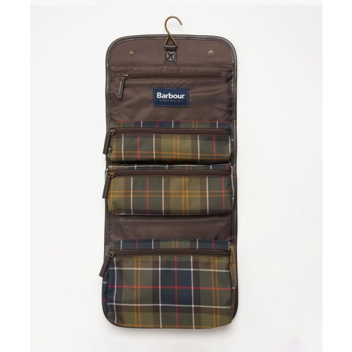Barbour Tartan Hanging Washbag