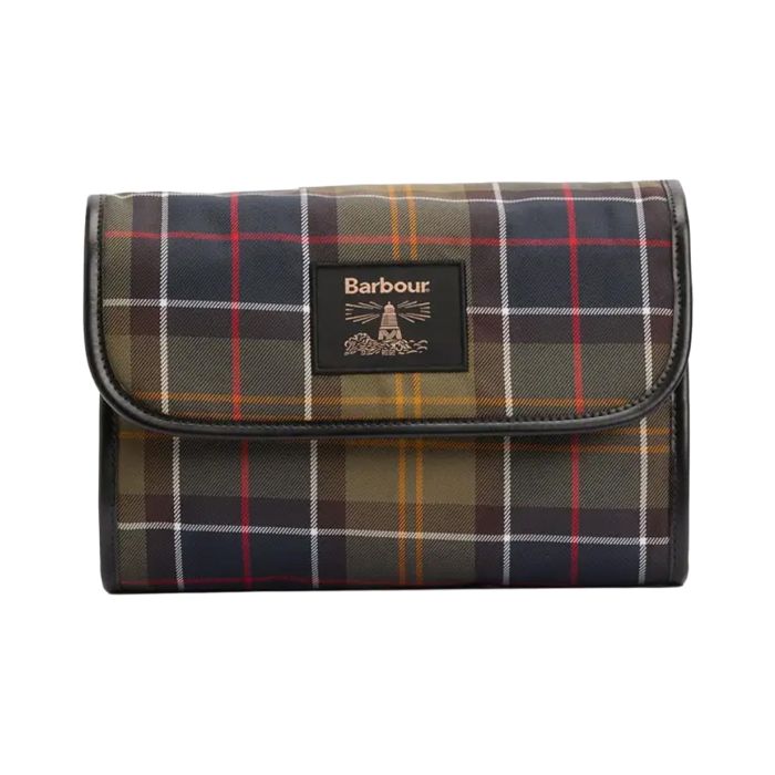 Barbour Tartan Hanging Washbag