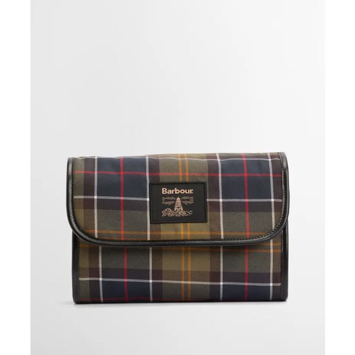 Barbour Tartan Hanging Washbag