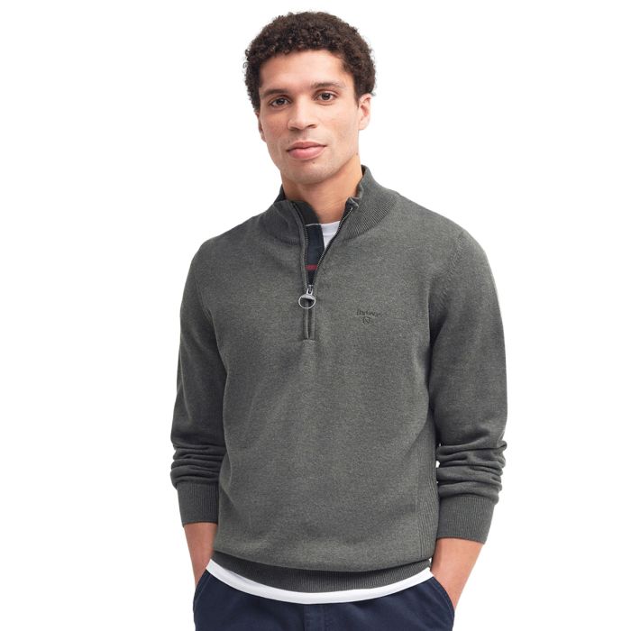 Barbour Mens Cotton Half-Zip Jumper Sweater