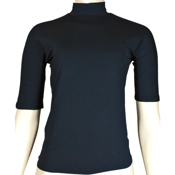 Tailored Sportsman Ladies Mock Neck Short Sleeve Sun Shirt