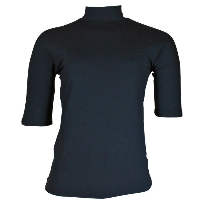 Tailored Sportsman Ladies Mock Neck Short Sleeve Sun Shirt