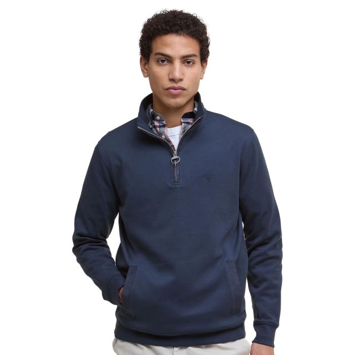 Barbour Mens Lambeth Interlock Half-Zip Sweatshirt