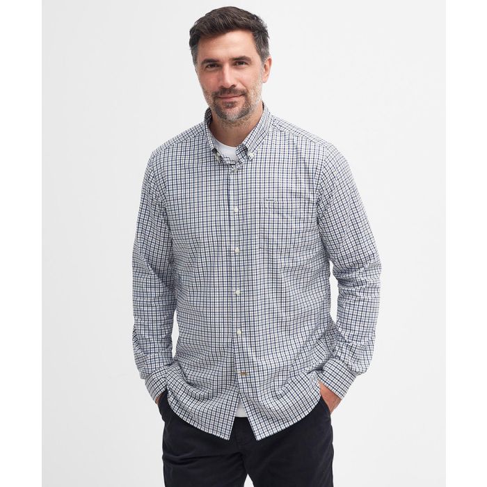 Barbour Mens Teesdale Tailored Fit Performance Long Sleeve Shirt