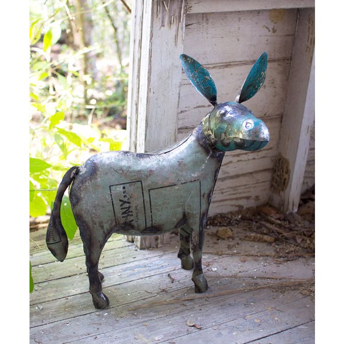 Kalalou Recycled Metal Donkey