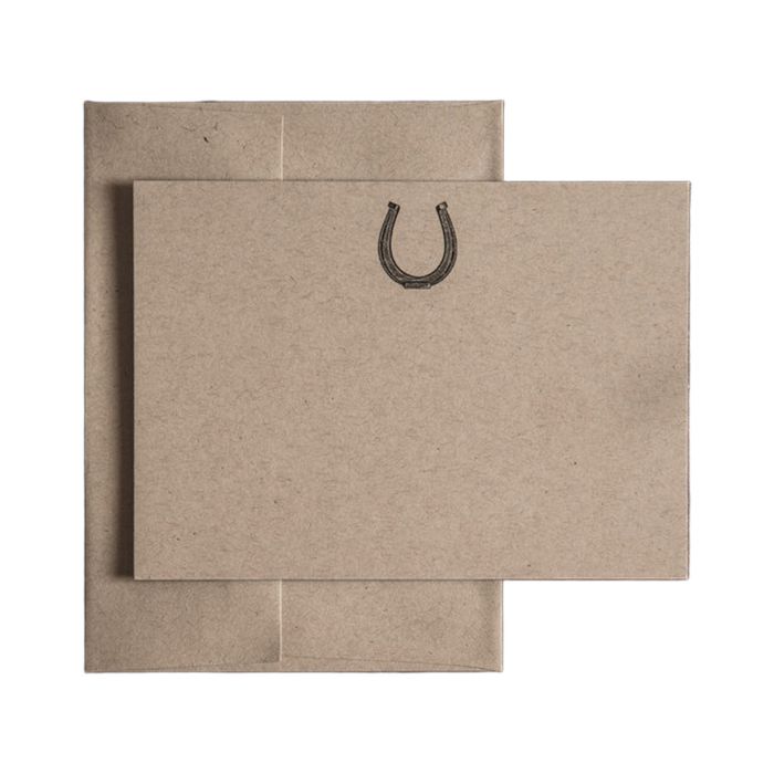 Flat Note Card Set With Design - Set of 8 Cards & Envelopes