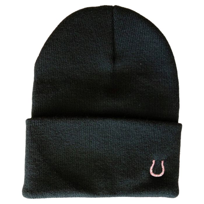 Bridle Up Pink Horseshoe Beanie