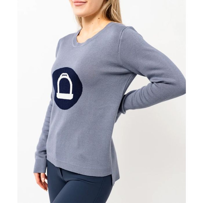 TKEQ Ladies Stirrup Crewneck Sweater