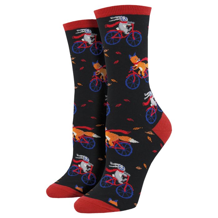 Socksmith Womens Graphic Cotton Crew Socks