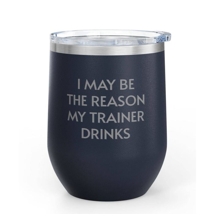 Unsustainable Apparel Stainless Steel Wine Tumbler (12oz)