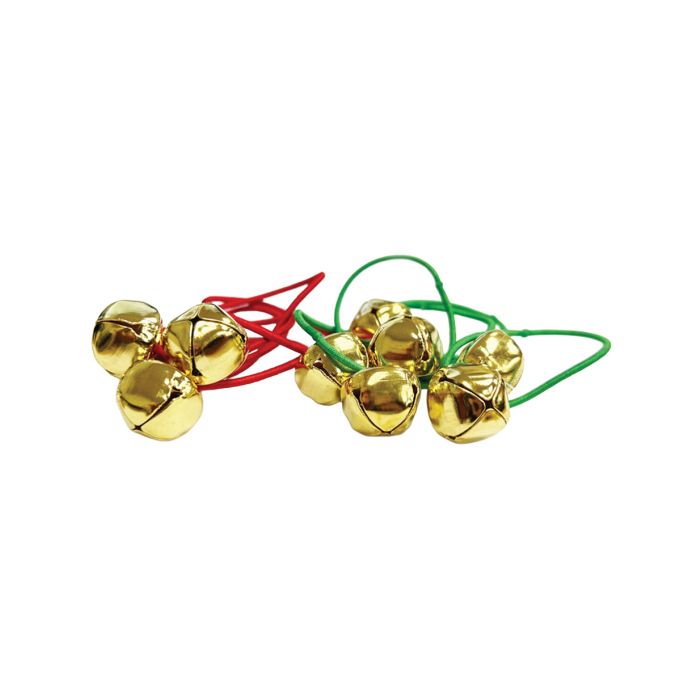 Equetech Christmas Sleigh Bells Plaiting Bands (10 Pack)