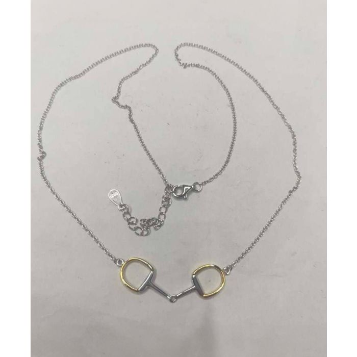Equipage Sterling Silver Equestrian Snaffle Bit Chain Necklace