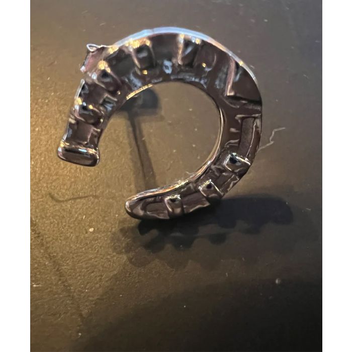Sterling Silver Horseshoe Stud Earrings