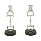 Aluminum D Bit Caddlestick Holders (Sold As Pair)