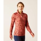 Ariat Ladies Lowell 1/4 Zip Baselayer Long Sleeve Shirt - Print (2023)