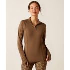 Ariat Ladies Lowell 1/4 Zip Baselayer Long Sleeve Shirt (Solid Colors)