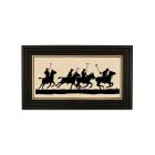 Madison Bay Co. 7" X 12" Polo Team Frame Paper Cut Silhouette