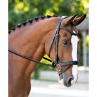 KL Select Black Oak Palm Ergonomic Dressage Bridle With Flash Crank & Reins