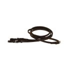 Tory Flat Reins with Buckle End Black 1/2" X 60"