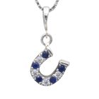 Kelly Herd Sterling Silver Dangle Horseshoe Necklace