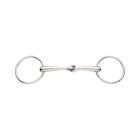 Korsteel Stainless Steel Solid Mouth Single Jointed 16MM Loose Ring Snaffle Bit
