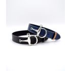 LILO Bosca 1.5" Leather Belt w/ Silver Bit