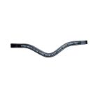 KL Select Paradise Curved Padded Browband With Crystals