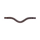KL Select Peaches & Cream Curved Browband With Crystals