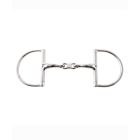 JP Korsteel Stainless Steel French Link Hunter Dee Ring Snaffle Bit
