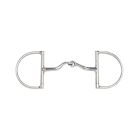 JP Korsteel Curved Stainless Steel Jointed Port Hunter Dee Ring Snaffle Bit