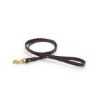 Tory English Bridle Leather Laced Leash 3/4"