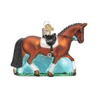 Kelley And Company Glass Dressage Horse Christmas Ornament