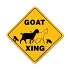 Noble Beast Goat X-ing Aluminum Sign (12" x 12")