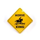 Noble Beast Horse X-ing - Hunt Aluminum Sign (12" x 12")