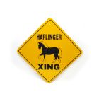 Noble Beast  Haflinger X-ing Aluminum Sign (12" x 12")